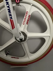 4 Skyway Graphite BMX Stickers Decals Mags Rims Wheels Bike Size Colours Cycling - Picture 1 of 15