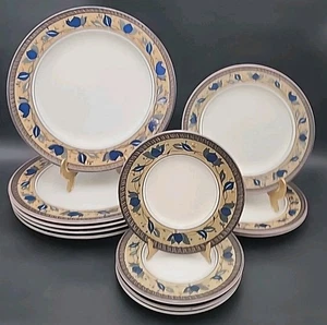 12-MIKASA Intaglio Arabella Dinner Plates 5 Salad Plates 3 & Bread Plates 4 - Picture 1 of 18