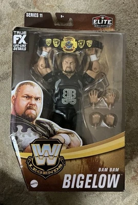 Boneco de ação Bam Bam Bigelow WWE Mattel Elite Legends Series 11 em perfeito estado! - Imagem 1 de 4