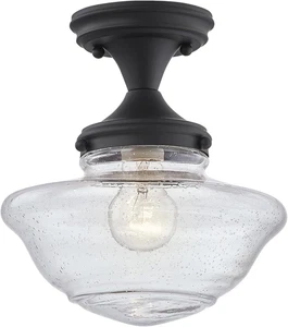 Design House Vintage-Inspired Schoolhouse Semi-Flush Mount Ceiling Light, 9 in X - Picture 1 of 12