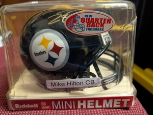 Pittsburgh Steelers handsigniert signed Mini Helm Coa Mike Hilton - Bild 1 von 3