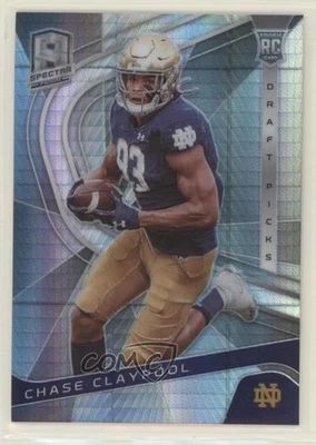 2020 Chronicles Draft Picks Spectra Hyper Prizm /49 Chase Claypool #15 Rookie RC - Image 1 of 2