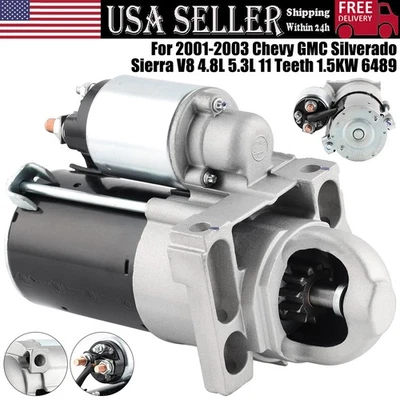 Starter For 2001 2002 2003 Chevrolet Tahoe GMC Yukon / Yukon XL 4.8L / 5.3L 6489 — 第 1/4 张图片