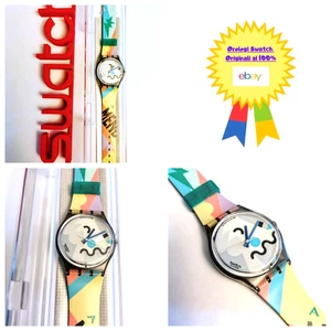 Swatch Gent Nuovo NOS Cosmesis GM103 1990 Vintage Orologio da polso Anni 90 - Imagen 1 de 10