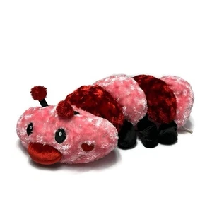 Dan Dee Caterpillar Plush Red Pink Valentines Day Love Bug Stuffed Animal 28” - Picture 1 of 9