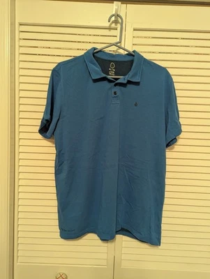 Volcom Youth XL Blue Collared Polo Shirt, Logo - Imagem 1 de 4
