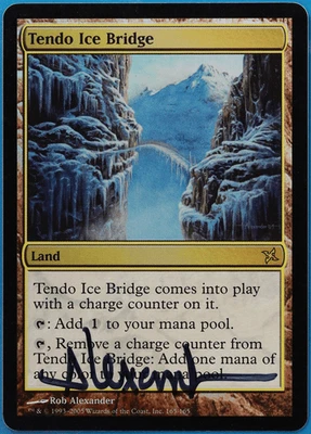 Tendo Ice Bridge FOIL Betrayers of Kamigawa NM SIGNED CARD (505068) ABUGames - Image 1 of 2