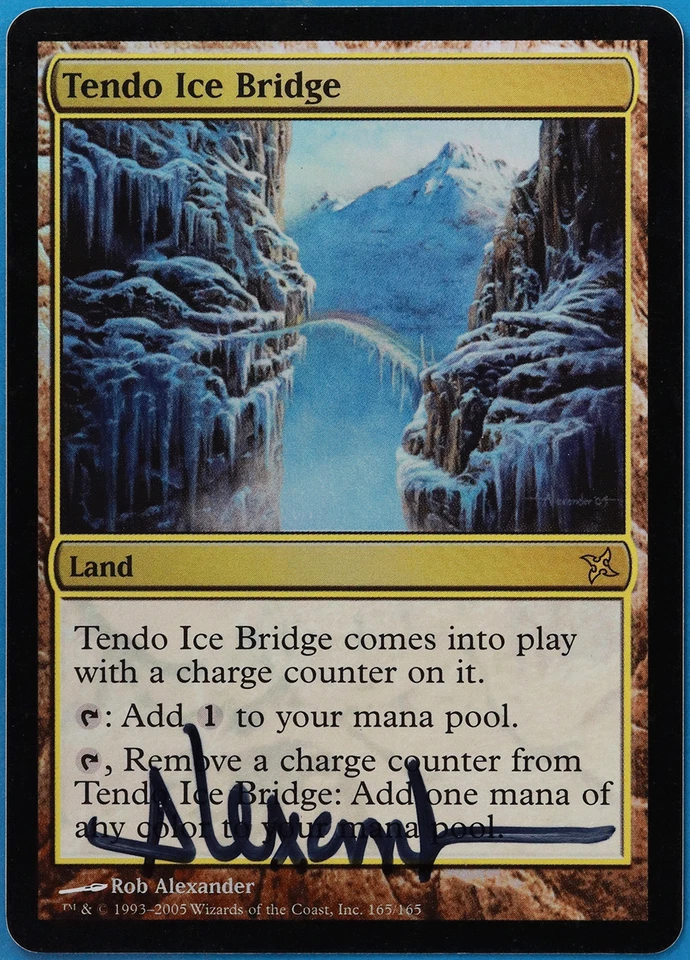 Tendo Ice Bridge FOIL Betrayers of Kamigawa NM SIGNED CARD (505068) ABUGames - Image 1 of 2
