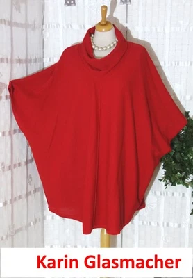 KARIN GLASMACHER Designer STRICK  Pullover 1 - OVERSIZE 50 52 54 56 + ROT - Bild 1 von 4