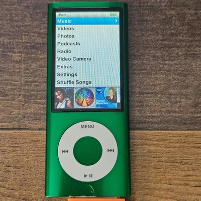 Apple Nano A1320 iPod verde batería defectuosa para piezas o reparación Foto 1 de 3
