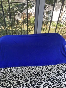 Vintage cobalt blue Infiniti scarf 80 X 25 - Picture 1 of 3