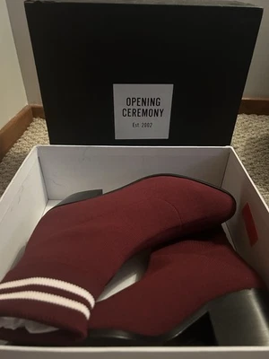 Botas de malha marrom cerimônia de abertura - Tamanho 8 - Imagem 1 de 4