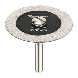 5Pcs 2'' Diamond Cutting Wheel Set with 6mm Shank Mandrel for Drill Rotary Tool - Picture 1 of 8