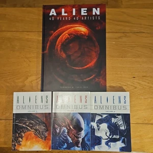 Aliens Omnibus Volume 1, 2, & 3 Graphic Novel Dark Horse 2007 + ART BOOK - Picture 1 of 4