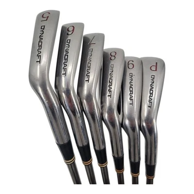 Dynacraft Plus RH Iron Set 5-9 PW TT Lite Steel Golf Pride 6 Club Bundle - Image 1 of 4