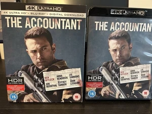The Accountant 4K UHD & Blu Ray w/ Slip Case - Picture 1 of 1
