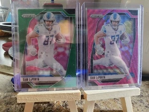 2024 Sam Laporta Green And Pink Wave Prizm - Picture 1 of 5