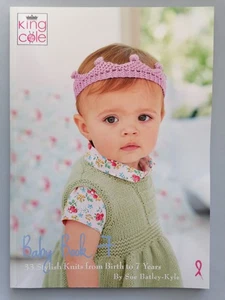 BABY BOOK 7, Knitting Pattern Book, 33 Designs, Birth-7yrs - KING COLE 64pg - Picture 1 of 15