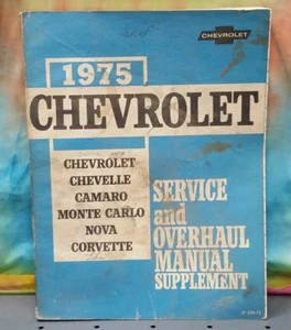 1975 Chevrolet Service & Overhaul Manual Supplement ST 329-75 - Picture 1 of 12