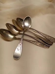 1860s William Wallace Willard Sterling Silver Spoons 5pcs See Photos!! - Picture 1 of 7