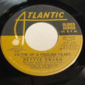 Bettye Swann: Victim Of A Foolish Heart / Jackie Moore: Time 45 - Soul - Picture 1 of 2