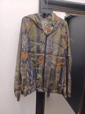 Longleaf Camo Fine Mesh Ghillie Mossy Oak Jacket mens XXL Face Cover Hood Zip  - Image 1 of 4