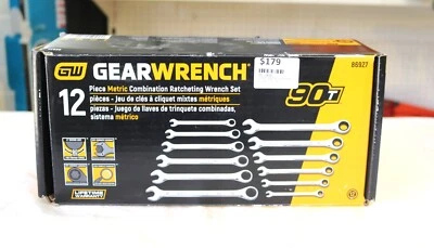 GEARWRENCH 12 Piece 90-Tooth 12 Point Metric Combination Ratcheting Wrench Set - image 1 of 4