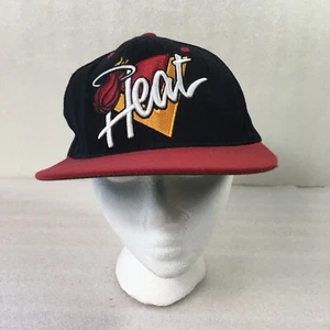 Miami Heat Flat-Brim Baseball Cap Basketball Mütze Mitchell & Ness NBA 100% Wolle - Bild 1 von 12