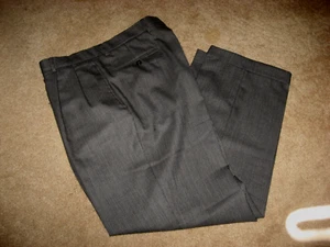 Mens Gray JOS A BANK Lined Wool Dress Pants 36 x 30 - Picture 1 of 1