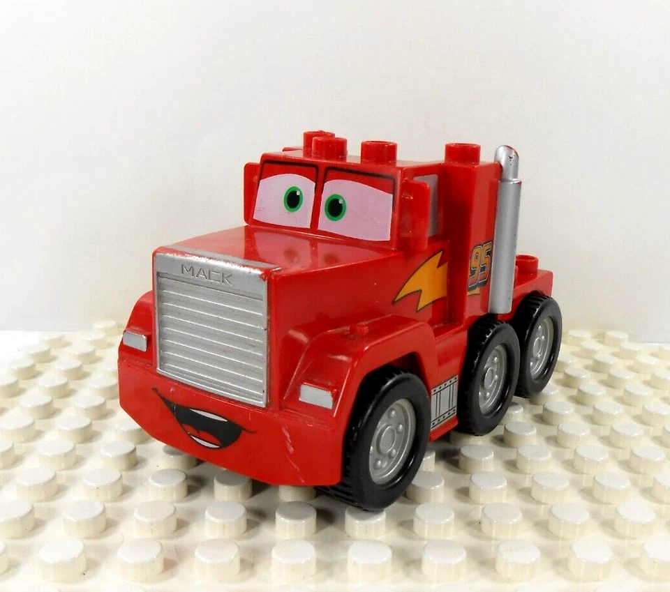 Lego Duplo Item Mack the Semi 6 Wheel (Cars)(One Piece) red - Image 1 of 3