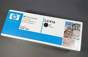 Genuine HP C4191A Laserjet Black Toner Cartridge New in Box 4500 4550 New SEALED - Picture 1 of 6
