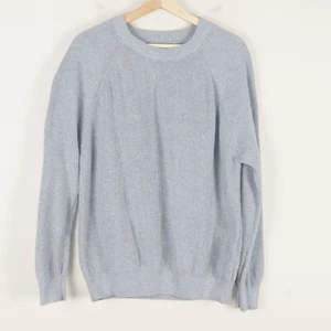 Suéter Zara tejido púrpura gris algodón Crew para hombre talla L - Imagen 1 de 10