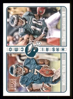2012 Topps Magic Charismatic Combos #CCVJ Michael Vick/DeSean Jackson - Image 1 of 2