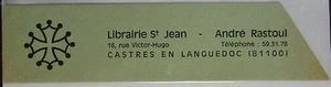 ANTIQUE BRAND PAGES ADVERTISING BOOKMARK OCCITANE BOOKSTORE RASTOUL CASTRE TARN 4 - Picture 1 of 2