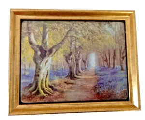 Bradex Bild limitiert Porzellanbild "Der Glockenblumen-Weg" Daniel Sherrin #117 - Bild 1 von 2