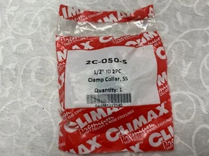 CLIMAX 2C-050-S 1/2" I.D. Stainless Steel 2 Pc Shaft Collar Clamp - Picture 1 of 3