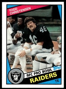 1984 TOPPS TODD CHRISTENSEN B LOS ANGELES RAIDERS #105
