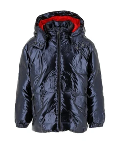 Add Girl's Logo Lettering Print Jacket Navy/Red [ADFGB035-4005] - Picture 1 of 2