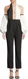 Self-Portrait Colorblock Neckholder Blousonärmel Overall Größe 6 - Bild 1 von 9