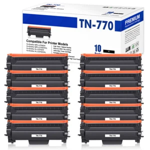 Lote Cartucho de Tóner Negro TN770 Compatible con Brother HL-L2370DW DCP-L2550DW - Imagen 1 de 15