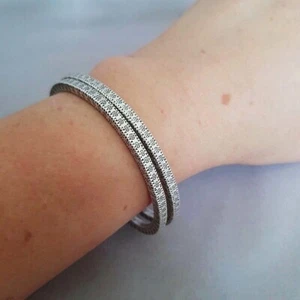Brazalete Brazalete Budismo Vintage Hecho a Mano Tailandés Plata 925 Conjunto Antiguo Joya. - Imagen 1 de 9