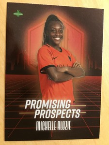 Michelle Alozie 2021 Parkside NWSL Promising Prospects Red Foil RC Rookie Dash