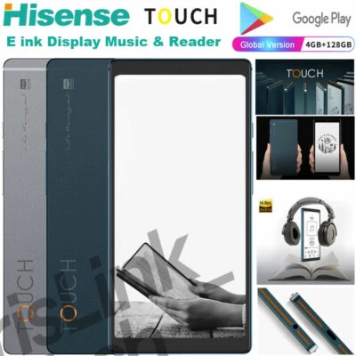 Hisense TOUCH  Lite Reader Music Player E Ink Screen Wifi Bluetooth Google 128GB - Image 1 of 4