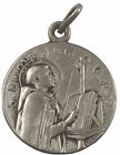 Vintage Catholic Signed Penin Poncet St Dominic Silver Tone Religious  Medal
