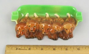 Vintage Beswick 5 Spaniels Dogs Puppys Ashtray Gloss Model No.869 Circa 1930's - Picture 1 of 10