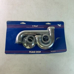 Lavatory Wall Drain Trap 1 - 1/4 In O.D Chrome Plated Brass PlumbShop 1998 PS311 - Picture 1 of 7