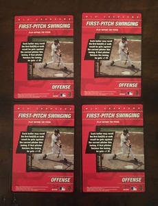 2001 MLB Showdown Pennant Run Strategy Cards First-Pitch Swinging #S5 Set Of 4