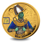"God Osiris" aus d. Serie "Egyptain Gods"  PP,  Silberm.  1oz, Sierra Leone 2023