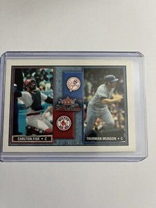 2002 Fleer Fall Classic Rival Factions Carlton Fisk & Thurman Munson
