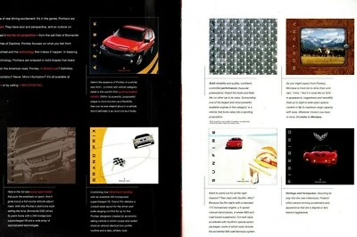 Folheto Pontiac 2001: FIREBIRD-Trans-Am,GRAND PRIX,AM,BONNEVILLE,AZTEK,SSEi, - Imagem 1 de 4